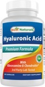 Migliore naturali acido ialuronico 100 mg 60 capsule - Supporta giunti sani e pelle giovanile