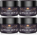 Ajoblanco 600mg Natural Himalayan Organic Shilajit Resina - Himalayan Gold Shilajit Resina con miscela ayurvedica organica in alta potenza per energia, resistenza e immunità, Confezione da 4
