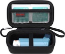 Elonbo Asthma Inhaler Carrying Case, Travel Organize Holder Bag per Ventolin Inhaler, Extra Interno Mesh Pocket si adatta a Medizione Asma, Nero+Inside Nero (CASE SOLO!) Medicina Inalatore Non incluso)