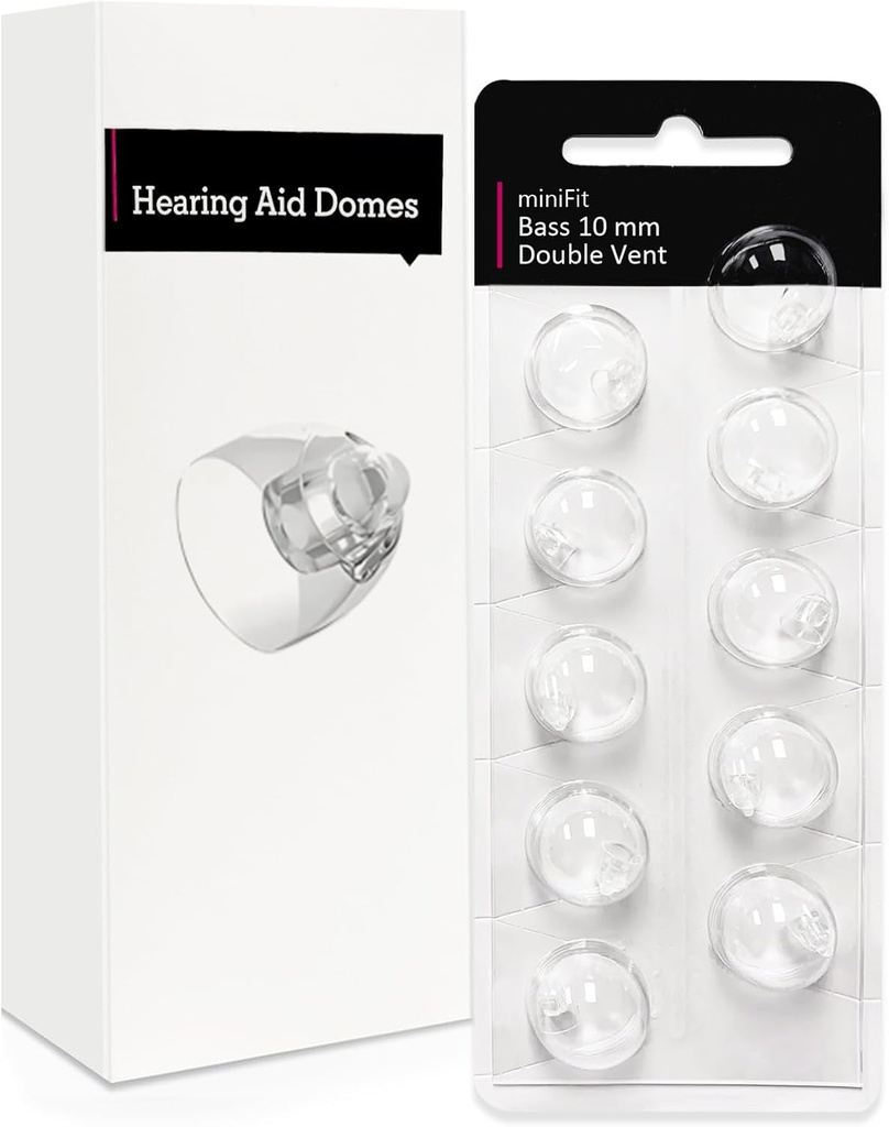 Doppio paraurti da 10mm per Oticon Minifit, Oticon Apparecchi acustici Forniture, Ricambi Accessori Oticon Dom universali per apparecchi acustici Kit di pulizia (10 Pcs)