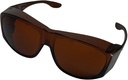 Solar Shield Fits-Over occhiali da sole, SS Polycarbonate II Amber, Unisex, occhiali da sole