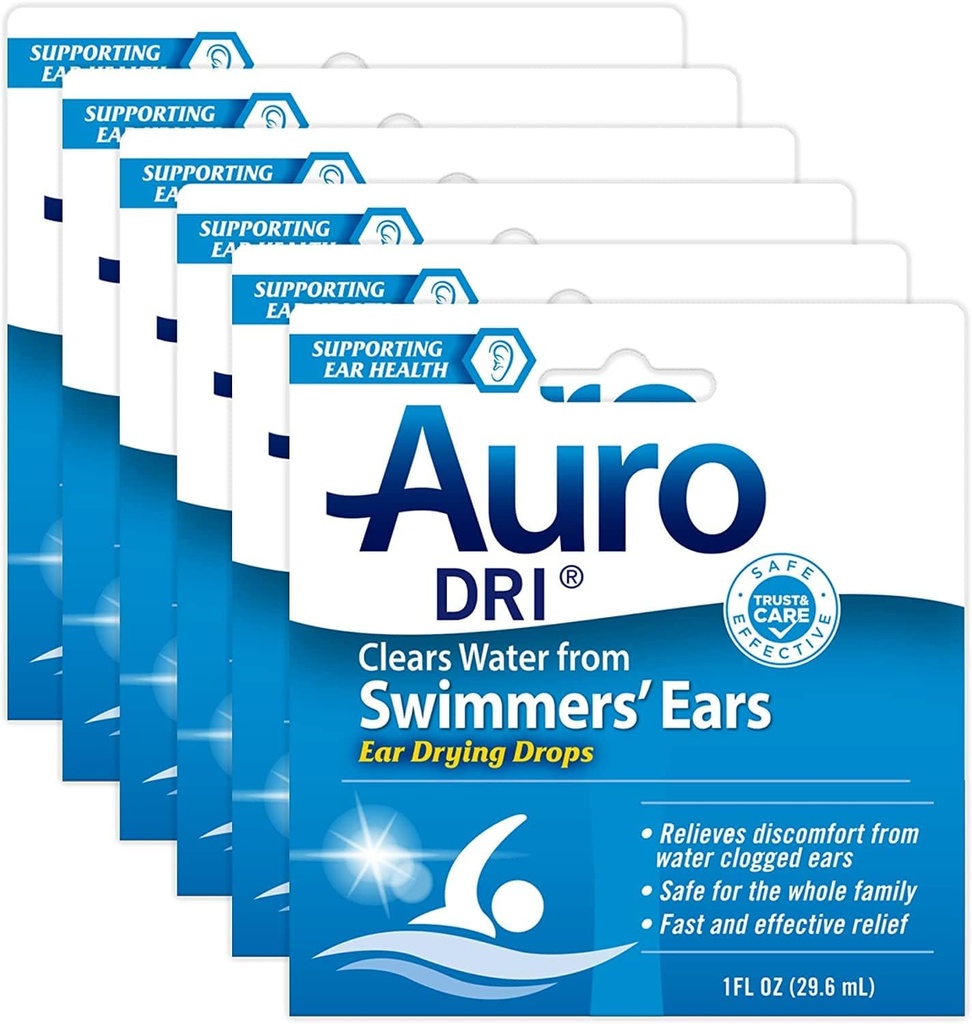 Auro-Dri Ear Water-Drying Aid 1 fl oz (Quantità di 6)