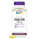 Olio di pesce 1000 mg 90 Softgel immatricolati, 21 ° secolo