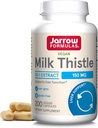 Jarrow Formulas Milk Thistle 150 mg - 200 capsule vegetali - Antiossidante Supporting Immune Response, Liver Function & Glutathione - Fino a 200 Serve