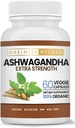 Ashwagandha Root Extra Strength – 60 Capsule Vegetariani – Supporta Stress, Mood e Immune Health – Formulato per l'assorbimento potenziato – Integratore non-OGM Herbal
