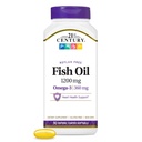 21st Century Fish Oil 1200 mg Softgels immatricolati, 90 conte
