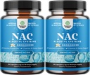 N-Acetyl Cysteine 600mg - Vegan High Absorption NAC 600 mg capsule - Glutathione Precursor per fegato Detox & Repair Plus Lung Health and Immunity Support (180 Servings)