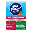 Alka-Seltzer Plus Massima resistenza PowerMax Sinus Congestion & Pain Medicine, Giorno + Gel Liquidi Notturni - Potente Rilievo per Freddo e Flu, + Congestione Sinus per Adulti e Bambini 12+ Anni, 24 Conte