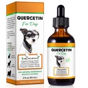 Quercetina per cani, gocce liquide di Quercetin del cane, supplemento di erbe di Quercetin supporto Allergy Relief, salute cellulare, Boost immunitario, antiossidante -60 ml