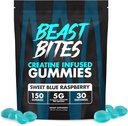 BEAST BITES - Creatine Infuse Gummies - 5g Creatina Monoidrato Per Serve - NSF Certificato per Sport - 30 Serve