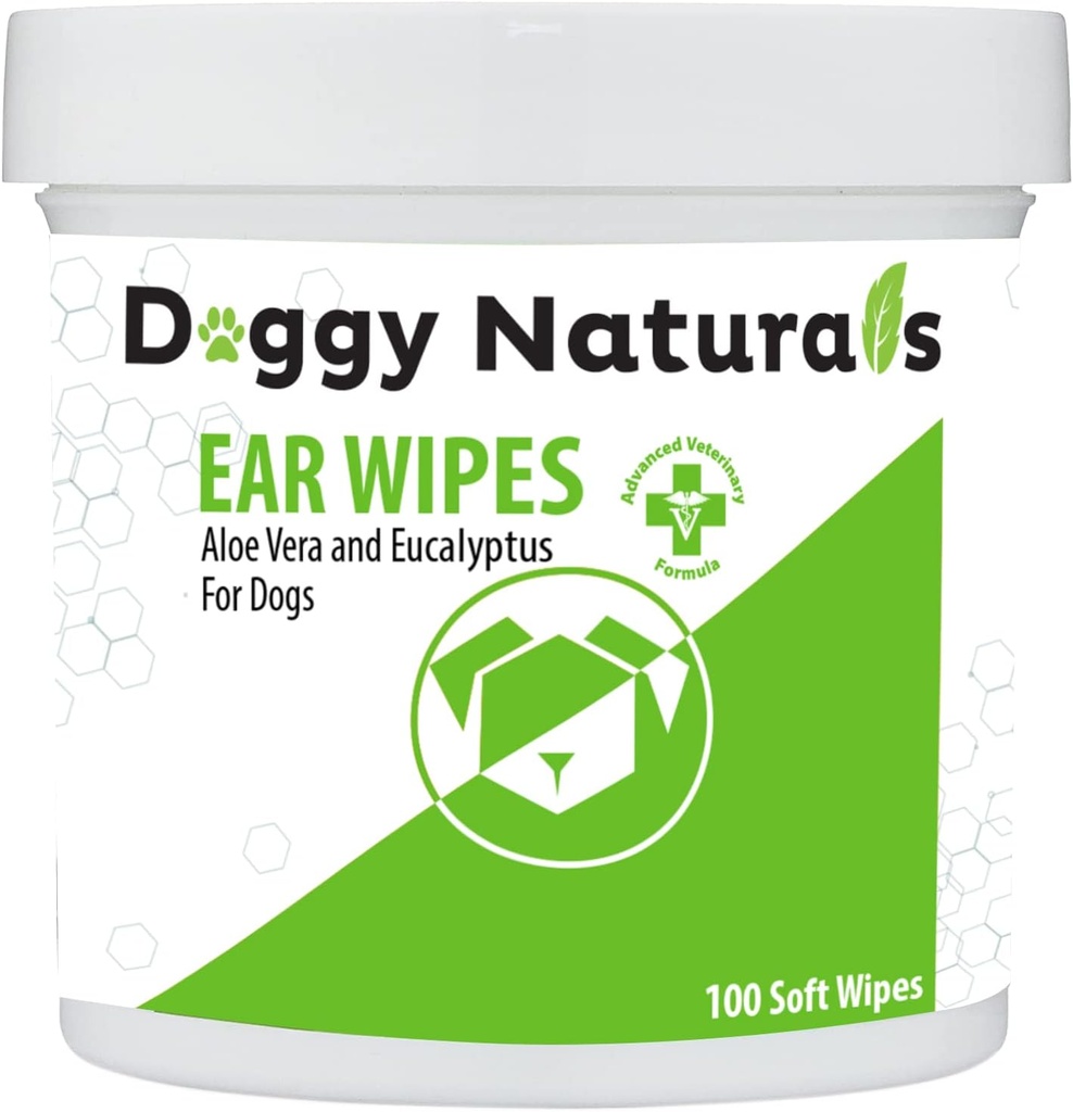 Detergente per cani con Aloe ed Eucalyptus (100 Conte) - Detergente per cani (Made in U.S.A) (100ct Wipes with Aloe & Eucalyptus)