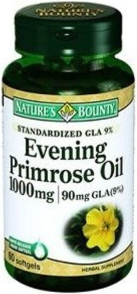 Bounty Evening Primrose olio, 90mg, 60 Softgels (Pack of 3)
