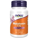 NOW Integratori alimentari, Melatonina 3 mg, Free Radical Scavenger*, Ciclo di sonno sano*, 180 Destinazioni masticabili