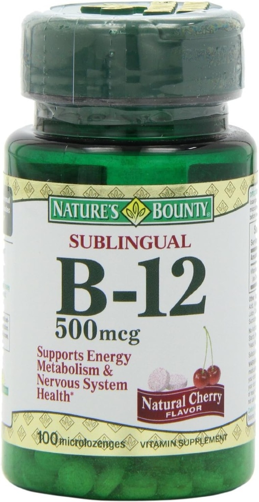 Vitamina di Bounty della natura B-12 500 mcg, 100 ea(Pack of 3)