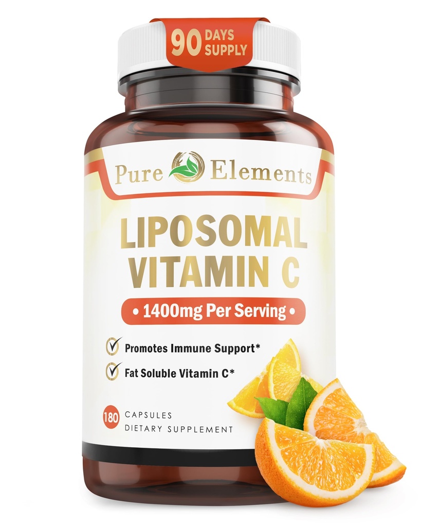 Liposomal vitamina C Integratore alimentare, Capsule Non OGM, Soy Free, Gluten Free