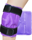 REVIX Knee Ice Pack per lesioni riutilizzabili, Gel Ice Wrap con la terapia di compressione fredda per gonfiaggio, lesioni, artrite, applicazione senza mani