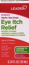LEADER Sterile Eye Drops for Eye Allergy & Itch Relief, Ketotifen Antihistamine Solution 0.035%, Funziona in Minuti, fino a 12 ore, Prescription Strength 0.34 oz