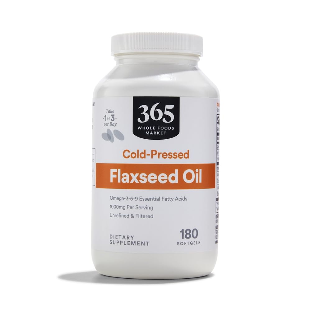 365 da Whole Foods Market, Flax Seed Oil, 180 Conte