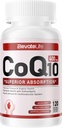 CoQ10-400mg-Softgels con PQQ, BioPerine & Omega-3, Coenzyme Q10(Ubiquinone) Supplemento per alto assorbimento, potente-antiossidante, cuore di sostegno & produzione di energia, 120 Serve