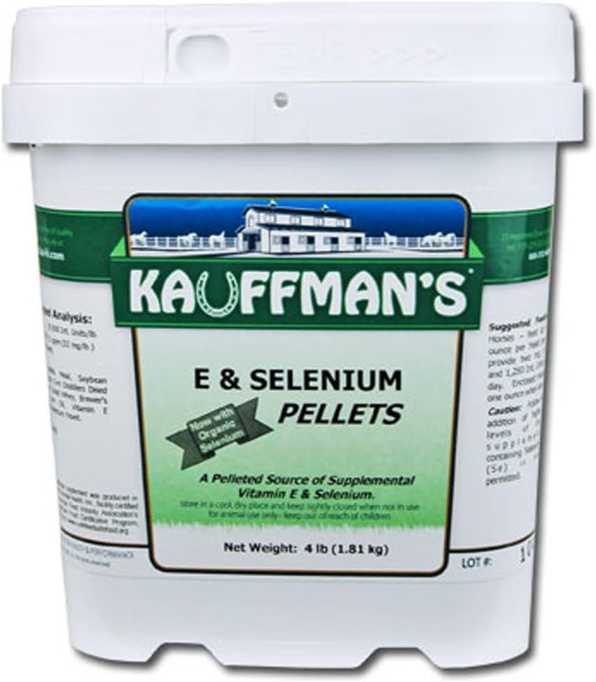 Pellets animali della vitamina E & selenio di Kauffman 4 lb