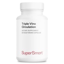 Supersmart - Triple Vino Circulation (High Potency) - Formula 3-in-1 - Rosso Vine Leaf Extract - con Grape Seed & Marc | Vegan & Gluten Free - 60 Veg Capsule
