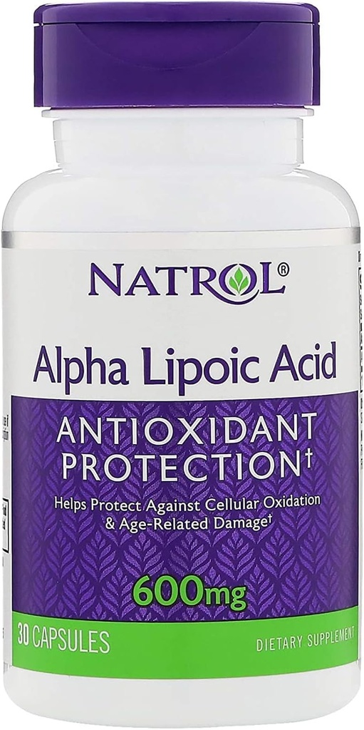 Acido alfa lipoico 600 Mg, 30 conteggio