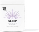 TB12 Sleep - Supplemento di sonno con Magnesio, L-teanina, Camomilla, GABA e Melatonina per caduta Asleep più veloce, Promuovere il relax e migliorare la qualità del sonno. Stress e Mood Supporto notturno