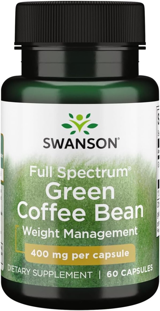 Swanson pieno spettro verde chicco di caffè 400 milligrammi 60 capsule