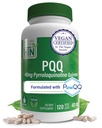 PQQ 40mg 120 Serve Pirroloquinolina Quinone come PureQQQ | Promuove la Biogenesi Mitocondriale | Certificata Vegan | Soia Glutinato Non OGM Free Capsules| Clean Label PQQ Supplemento