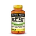 MASON NATURAL barbabietola radice con magnesio e calcio - pressione sanguigna sana, mantenere la salute generale, 100 compresse