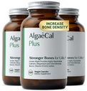 Supplemento di calcio alghe rosse organiche ALGAECAL per la densità e la forza di ossa, vitamina K2 MK7 (100mg), vitamina D3 (1600 IU), magnesio (350mg) & minerali di trace, facile da ingoiare, 120 tappi di verdure