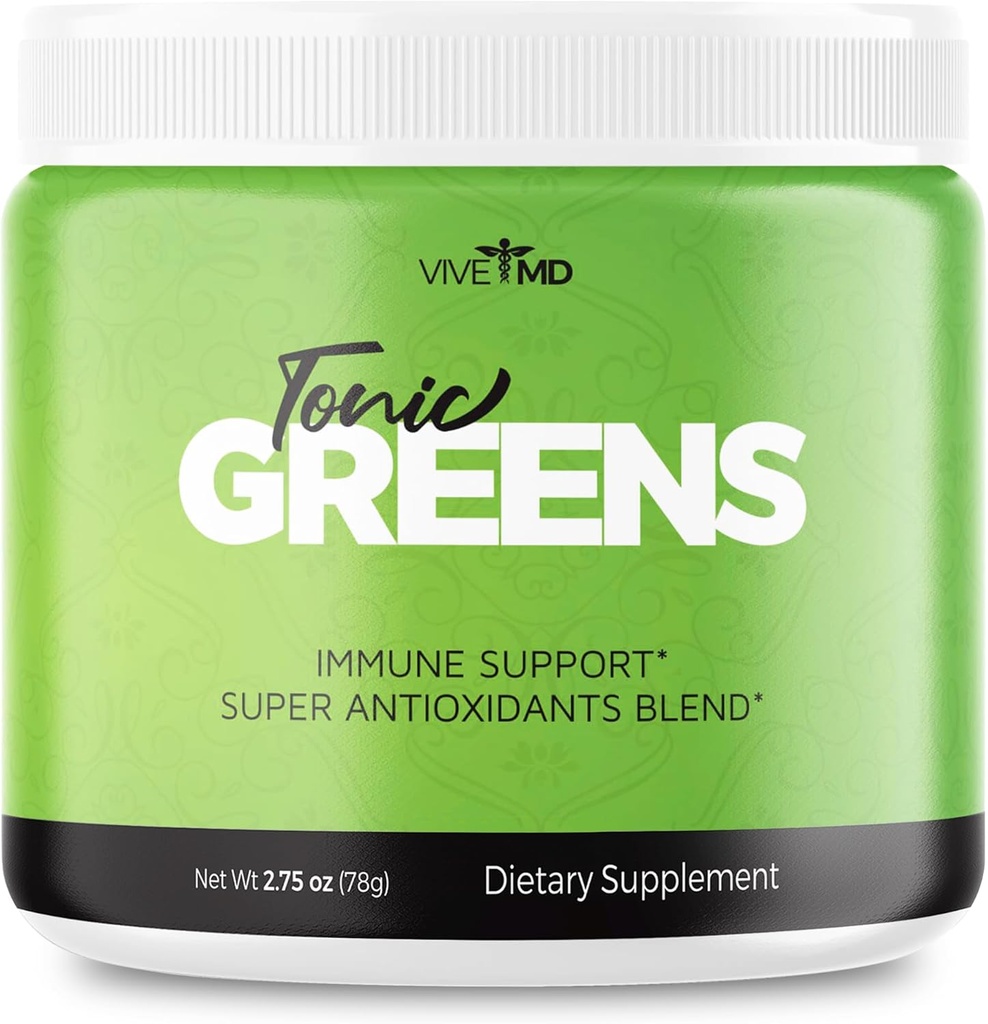 Tonic Greens Polvere Vitamin Boost Supplemento ufficiale Formula - Natural Green Blend Energy Supplement Extra Strength - BCAA L-Glutamine Vitamina B6, Rivoluzionario Energy Fix Solution Recensioni (1 pacchetto)