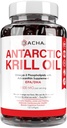 Premium Antartico Krill Olio Integratore Softgels– 1500 mg con Omega-3 naturale, Astaxantina e Phospholipids 120 Gel Morbido, 180mg EPA & 120mg DHA per Immune, Supporto Memoria, Salute Del Cuore Non OGM