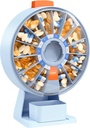 Dispenser di Pillole Daviky Quotidiano, Grande organizzatore di Pillole con parete-Mounted o in piedi uso, contenitore di pillole 14 giorni, progettazione pulsante, scatola di pillola settimanale per la vitamina, medicina, rifornimento, olio di pesce (blu)