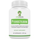 VitaMonk Pterostilbene 150mg Capsule Senza Filler Artificiali - Soy Free Trans-Pterostilbene Supplemento che promuove l'invecchiamento sano e longevità - 60 Veggie-Caps - Resveratrolo migliorato