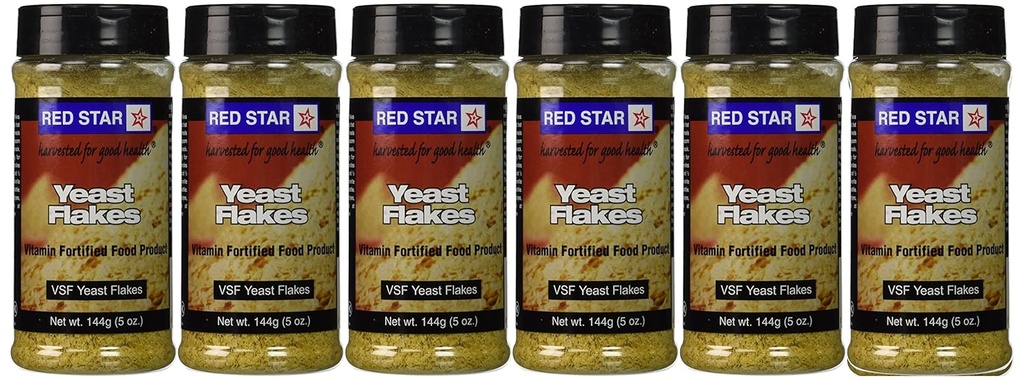Stella rossa Nutrizione Yeast - VSF Mini Flake -- 5 oz Ogni (Pack of 6)
