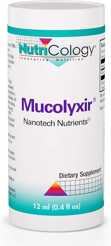 Nutrizione Mucolyxir Supplemento - Liquidazione del muco da polmoni, Mucus Relief, Microdose DNA, Wild Pacific Salmon, Liquid Drops - 0.4 Fl Oz