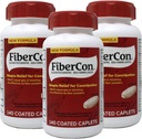 Terapia in fibra di FiberCon per Regolarità, Caplets, Dimensione del valore 140 caplets (Pack of 3) di Fibercon