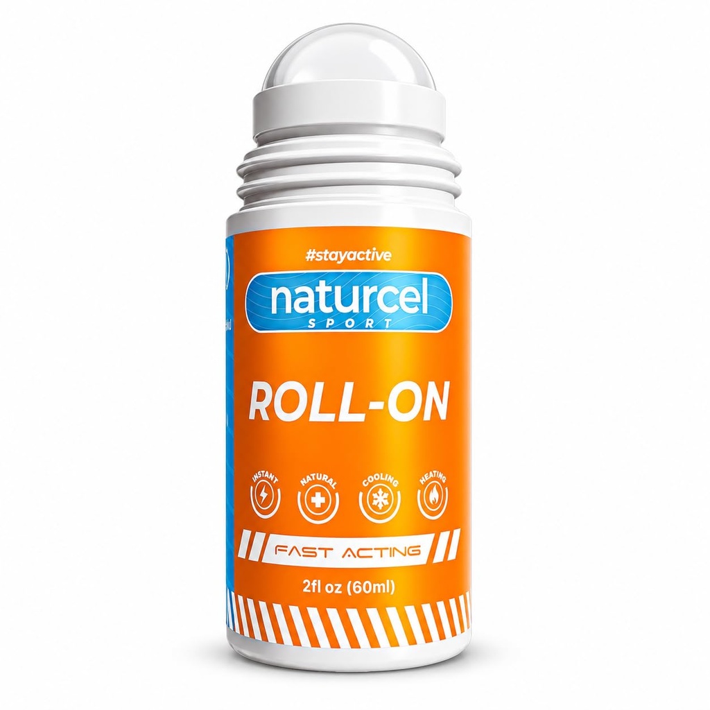Sport Roll-On, 2FL OZ, Topical Reliever per dolori e dolori di muscoli e articolazioni, Raffreddamento, Atteggiamento veloce, Mess Free Massage Roller, Incolore
