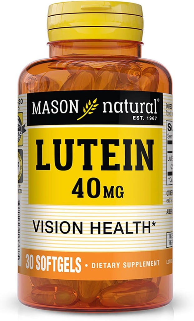 MASON NATURAL Lutein 40 Mg Ultra Strength Gel Morbidi - 30 Ea