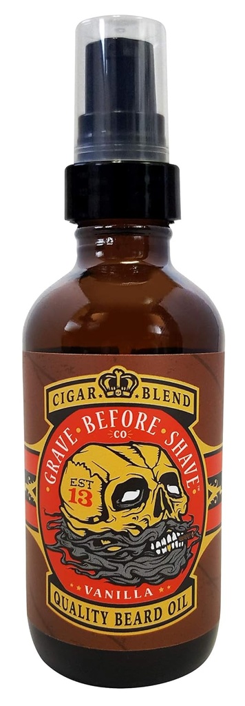 Grave prima dell'olio del cuscinetto della rasatura (la miscela del sigaro) 4 oz. Bottiglia