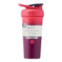 BlenderBottle Sport Elegante In acciaio inox Shaker Bottiglia con filo Whisk, 25-Ounce, Sangria Ombre – Protein Shakes & Hydration per atleti e fitness Enthusiasts, Easy Mixing, Slim Facile da tenere, Mantiene Bevande Cold, Lockable Lid