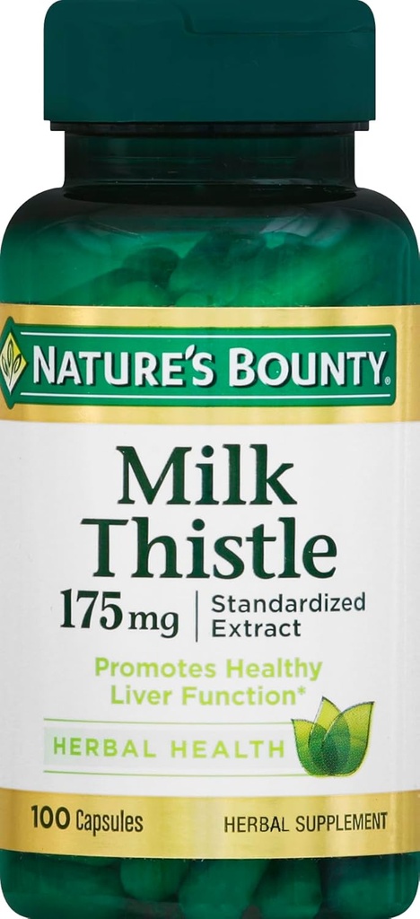 Natura Bounty Milk Thistle 175 mg, 100 Conte