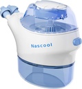 Sistema di irrigazione nasale con 50 pacchetti di sale, Risciacquatrice elettrica del naso del vaso di Neti per la congestione nasale del sollievo del seno Runny Nose