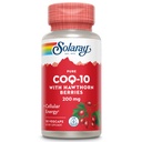 SOLARAY Pure CoQ-10 200 mg | Funzione cardiaca sana e supporto energetico cellulare | Migliorata con Herb Blend | 30 VegCaps