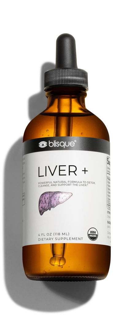 Blisque – Organic Liver Support Complex Supplemento a Detox, Cleanse, and Repair the Liver | Doctor-Approved | Natural Ingredients | Milk Thistle and Dandelion Root | 4 Ounce | 118 Servings