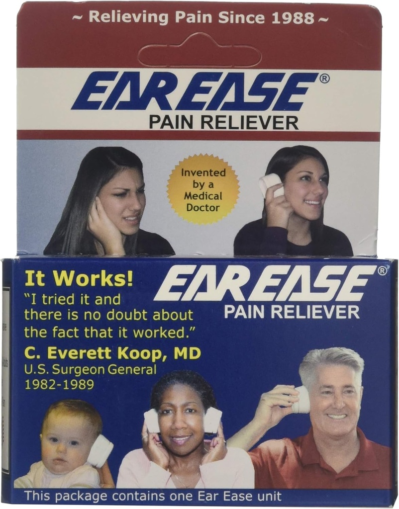 Rilievo di dolore per adulti, bambini e anziani cittadini-Naturale, sicuro, non invasivo, rapido e efficace sollievo di Earache dalla pressione del seno, cambiamenti di altitudine, Nuoto, Allergie, Freddo e Flusso
