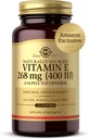 Solgar Vitamin E 268 mg (400 IU), 360 Alpha Softgels - Natural Antioxidant, Skin & Immune System Support - Naturally-Sourced Vitamin E - Gluten Free, Dairy Free - 360 Serve