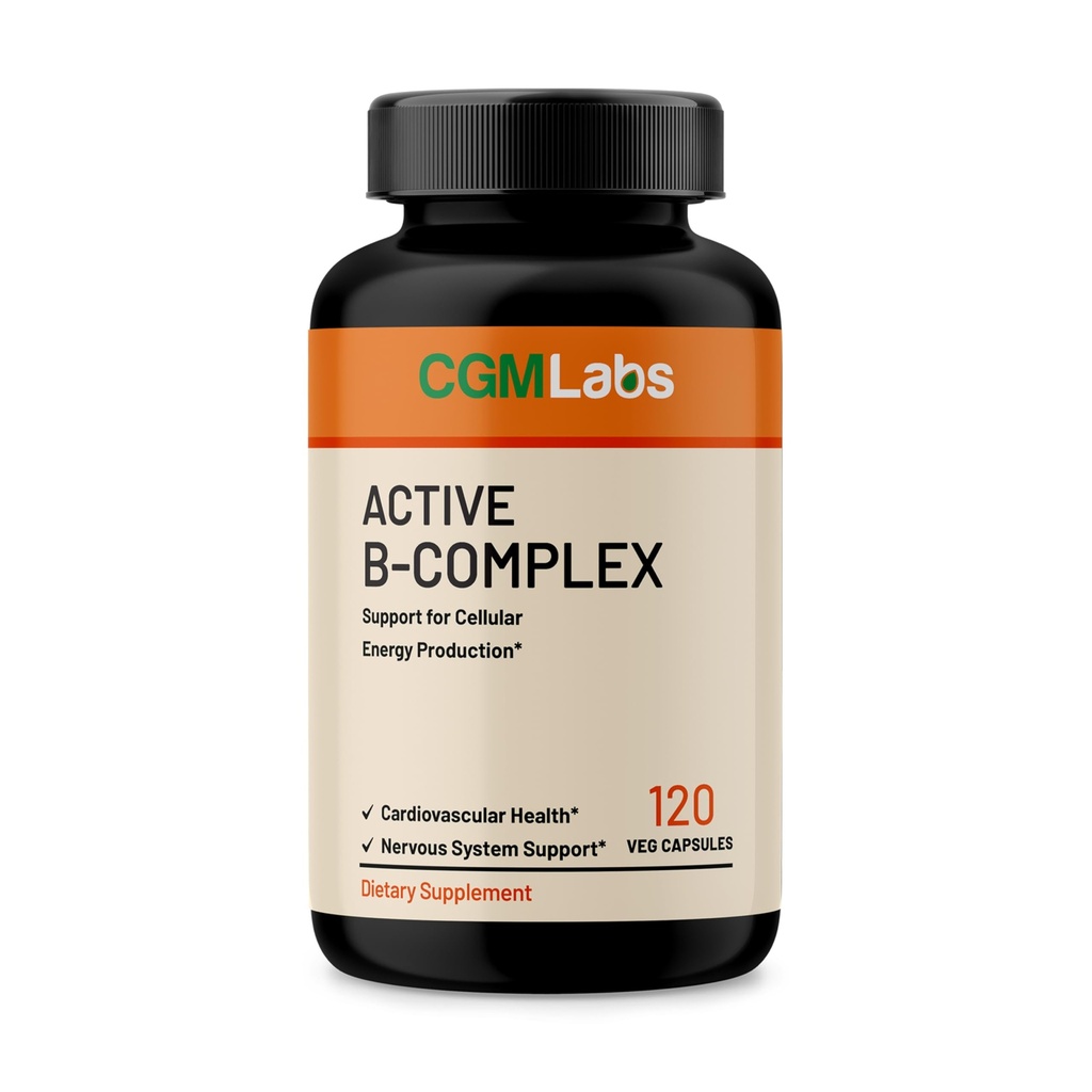 Vitamina B Complex - Attivo B1, B2, B3, B6, B12, Thiamine, Riboflavin, Niacin, Folate, Biotina, Acido Pantotenico, Inositolo da Laboratori CGM
