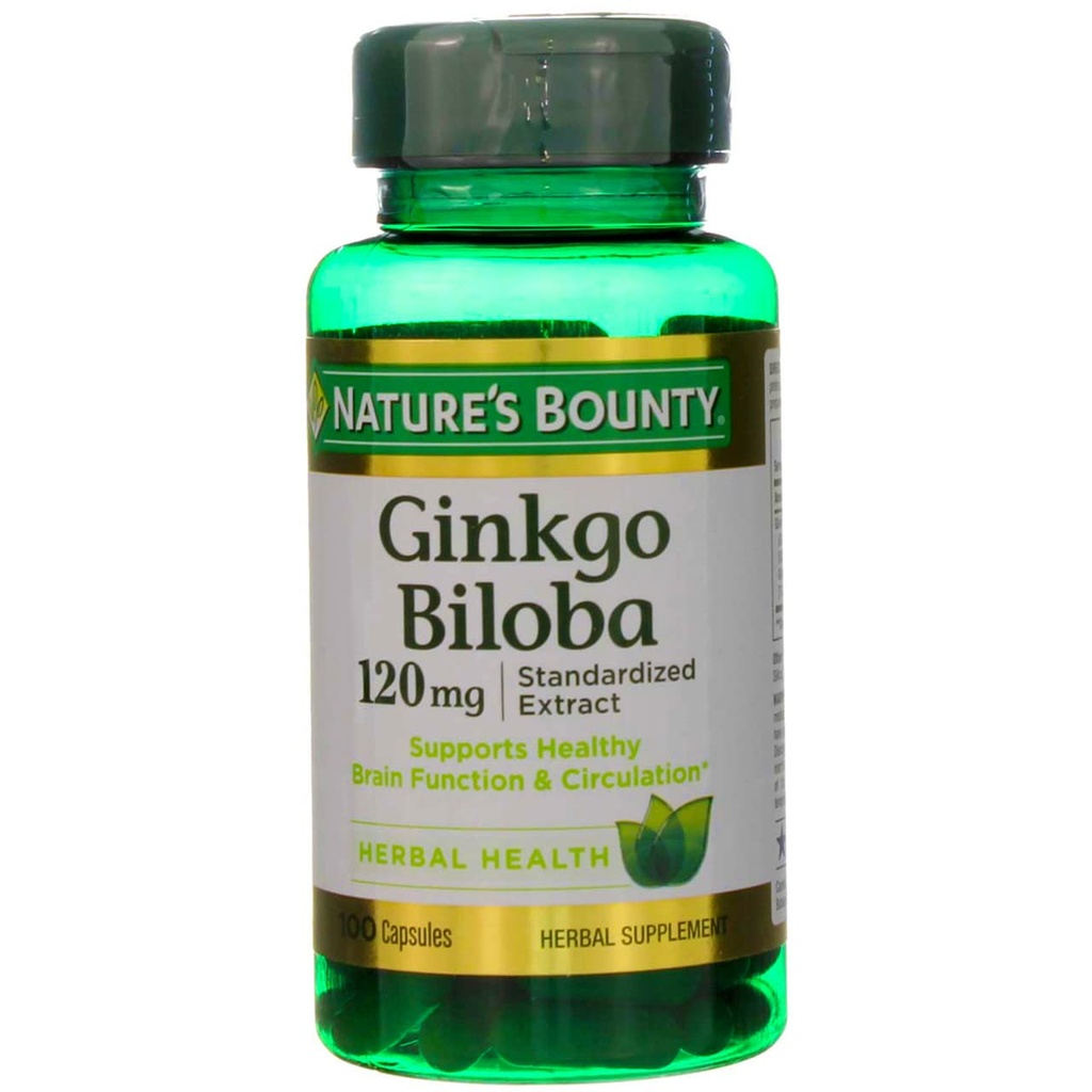 Bounty Ginkgo Biloba 120 mg doppia resistenza - 100 capsule, confezione da 2
